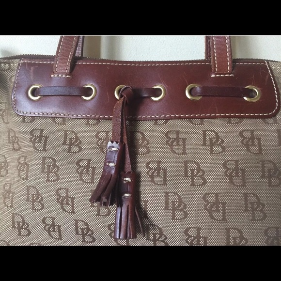 DOONEY BOURKE Bag Purse Signature DB Leather Tote - Picture 2 of 8